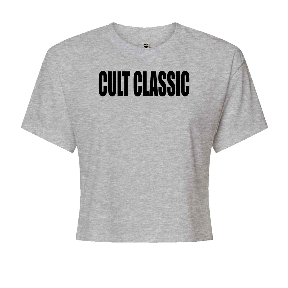 Cult Classic Pop Music ClubCropped T-Shirt Heather Grey
