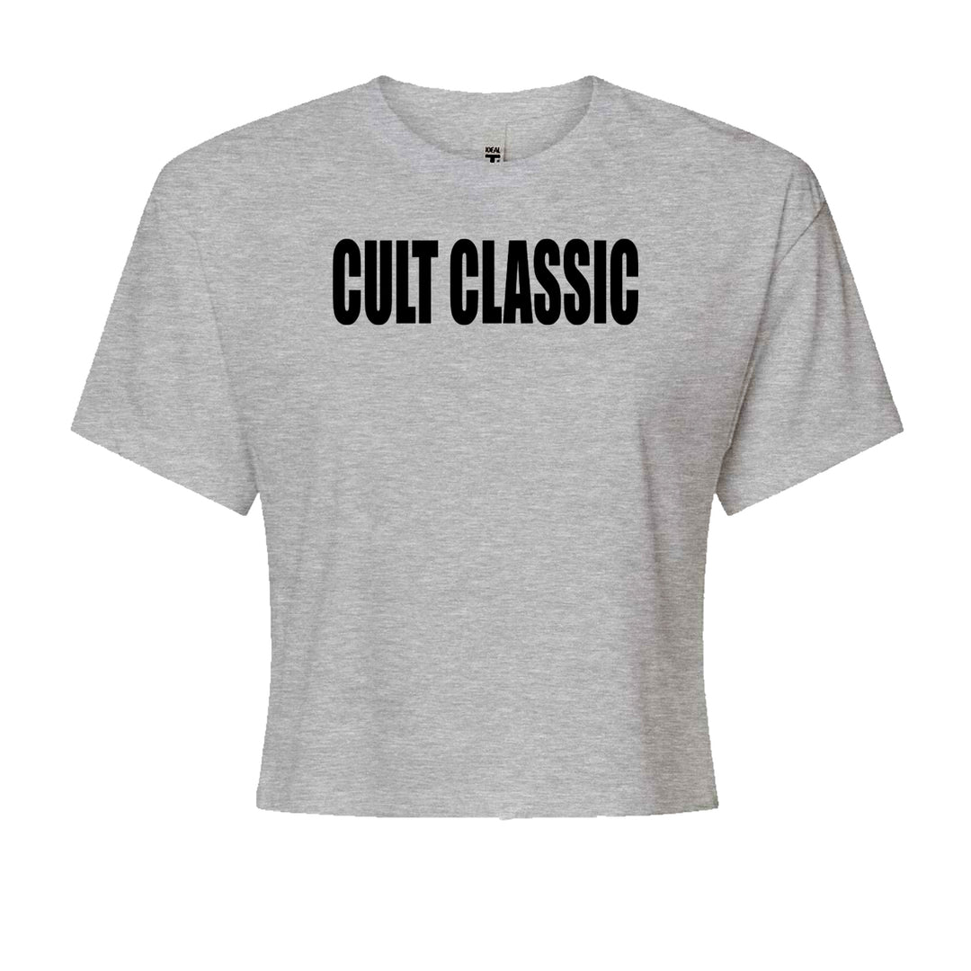 Cult Classic Pop Music ClubCropped T-Shirt Heather Grey