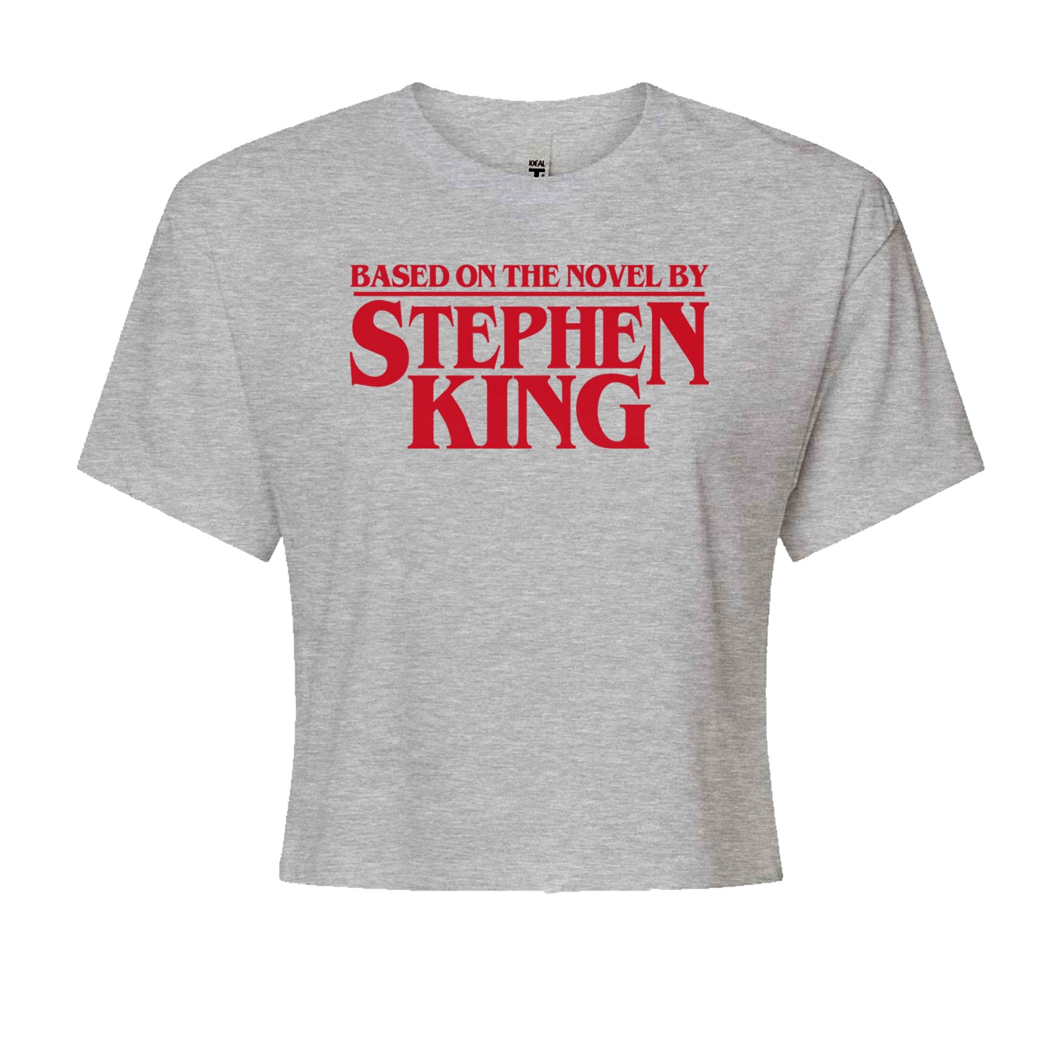 Based On The Novel By Stephen King Cropped T-Shirt Black