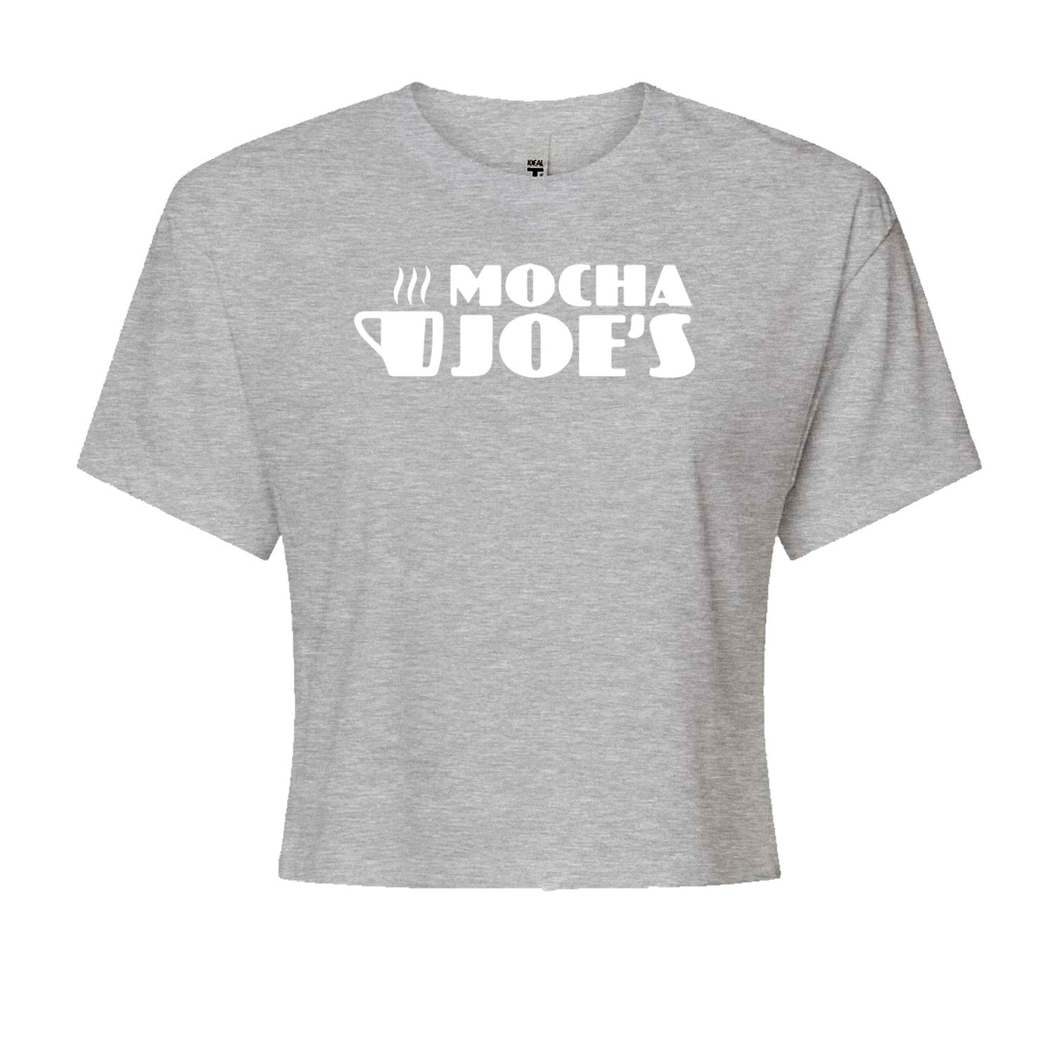 Mocha Joe's Enthusiastic Coffee Cropped T-Shirt Black