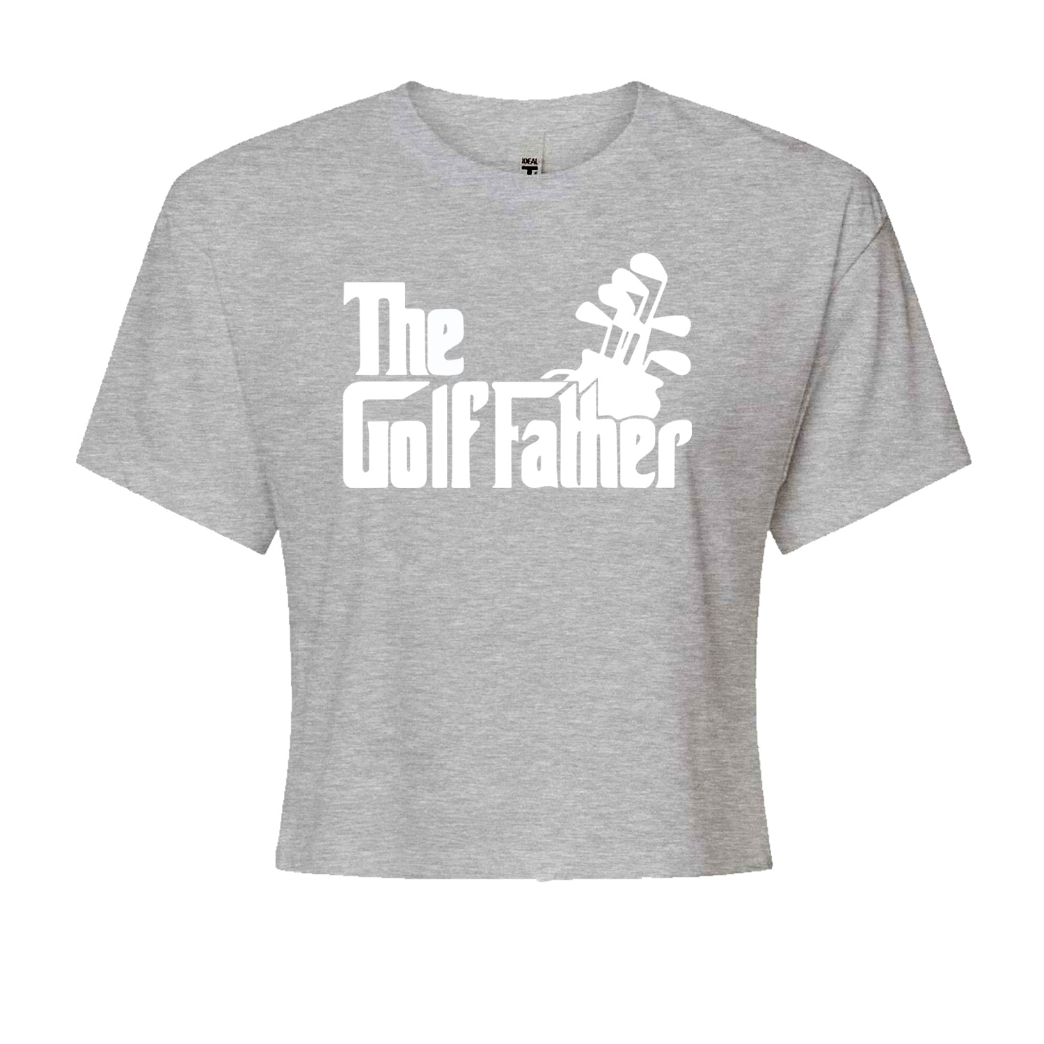 The Golf Father Golfing Dad  Cropped T-Shirt Black