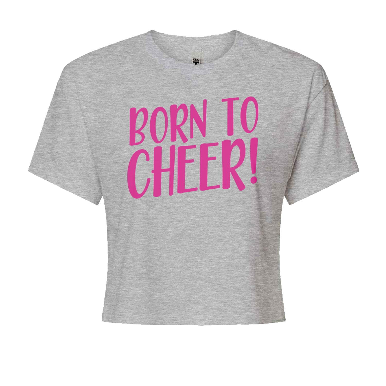Born To Cheer Cropped T-Shirt Black