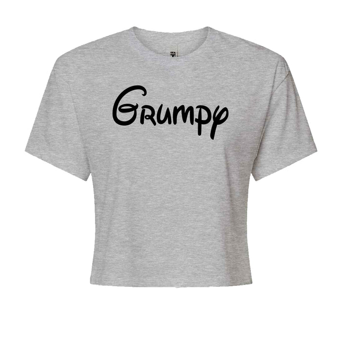 Grumpy - 7 Dwarfs Costume Cropped T-Shirt