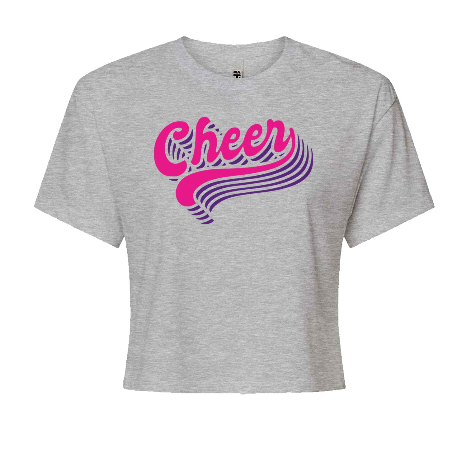 Cheer Pride Cropped T-Shirt Black