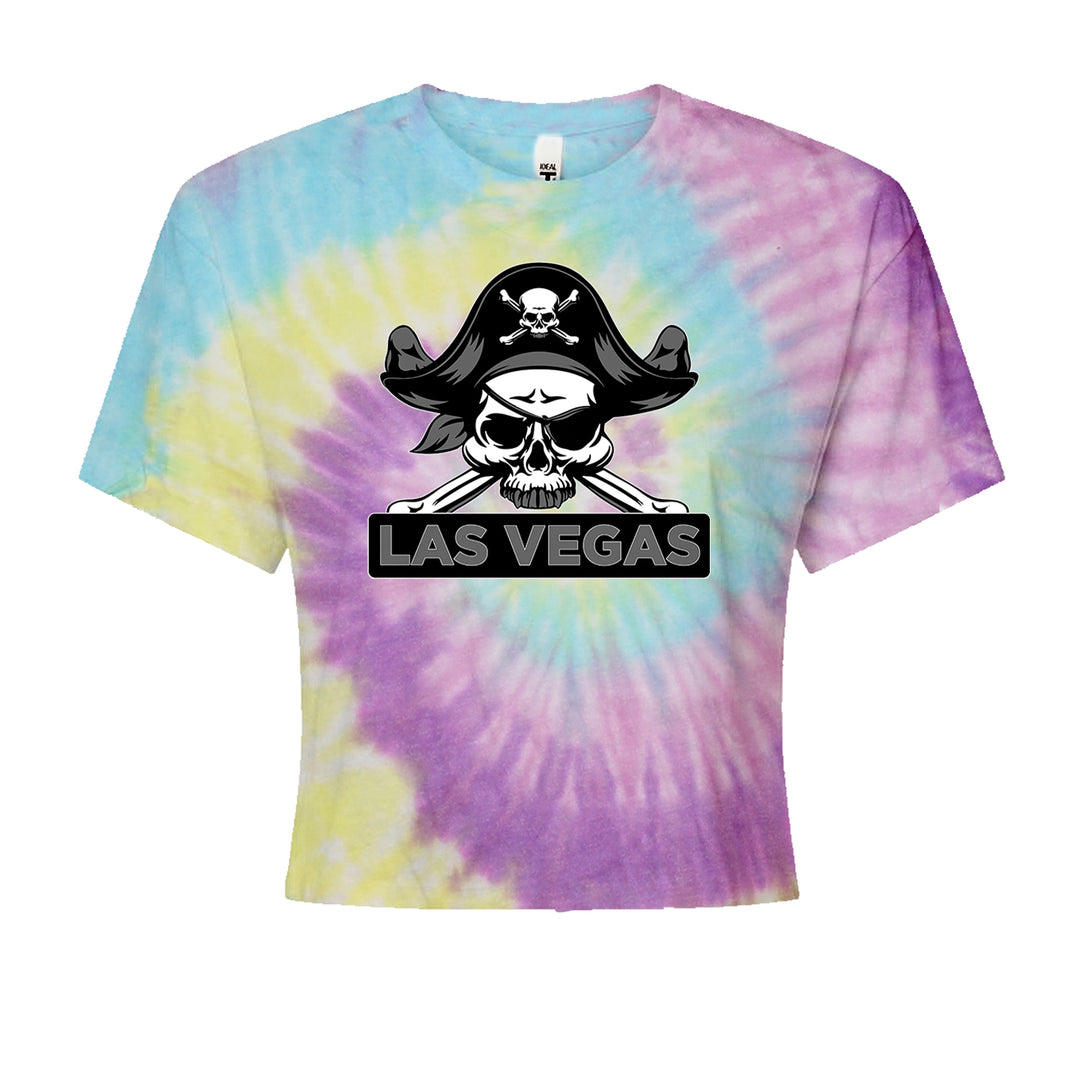 Raider Skull Straight Outta Las Vegas Cropped T-Shirt Jelly Bean