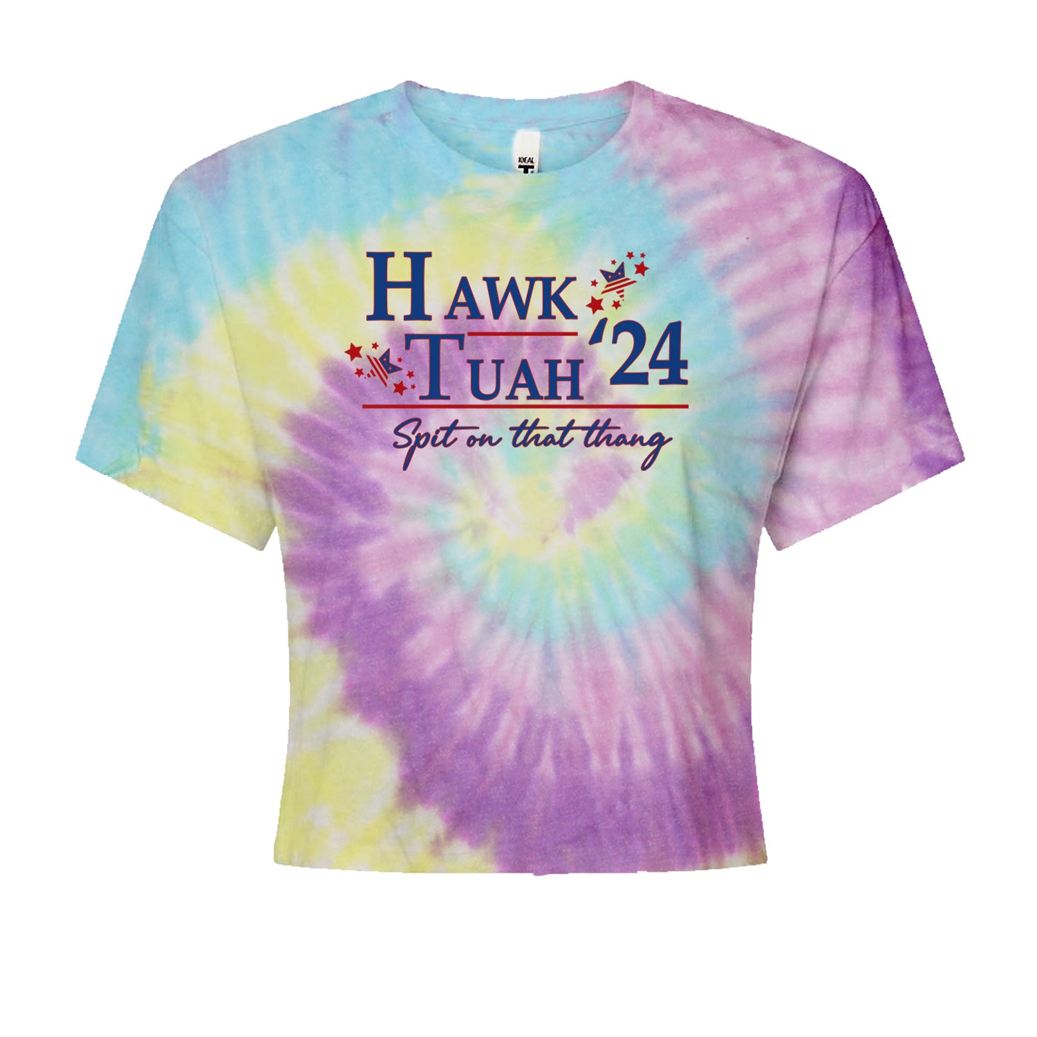 Vote For Hawk Tuah Spit On That Thang 2024 Cropped T-Shirt Jelly Bean