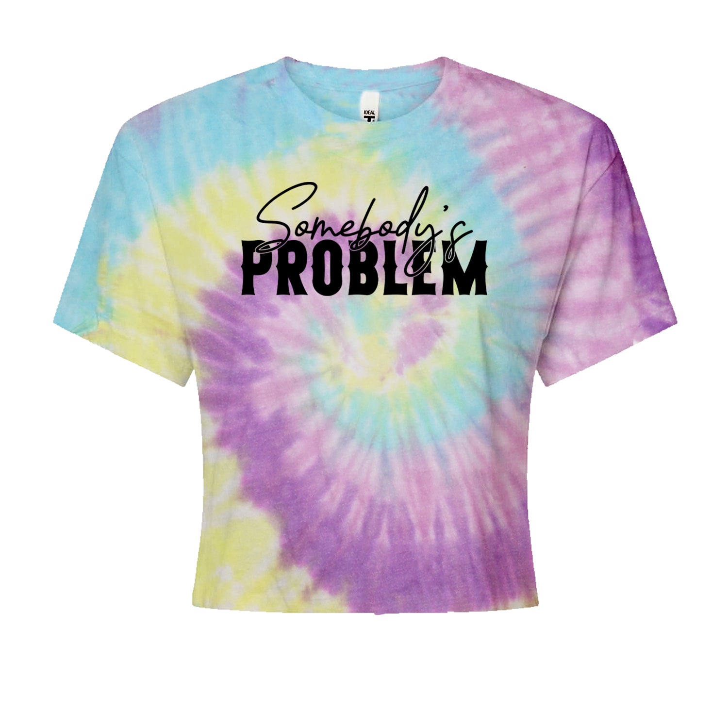 Somebody's Problem Country Music Western Cropped T-Shirt Jelly Bean