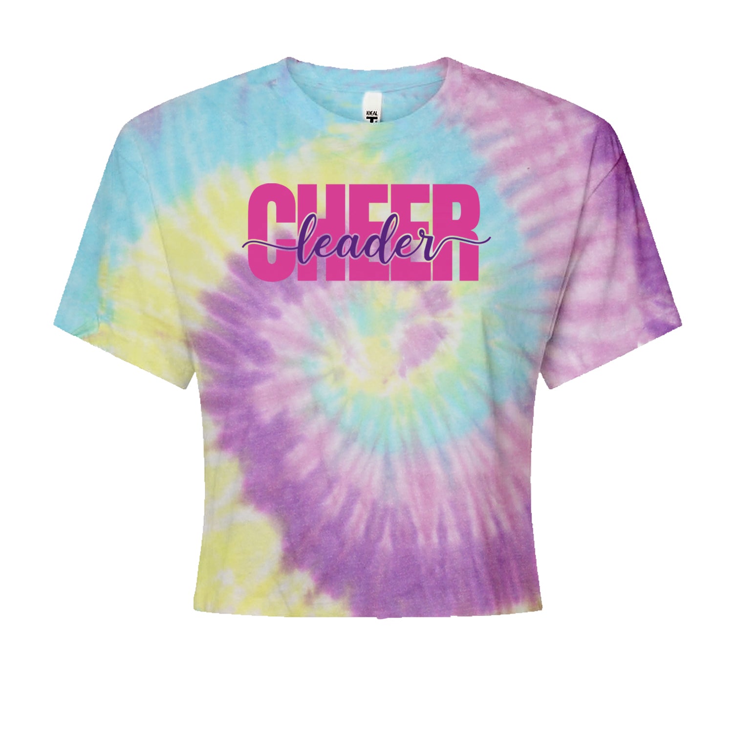 Cheerleader with Scripted Flair Cropped T-Shirt Jelly Bean