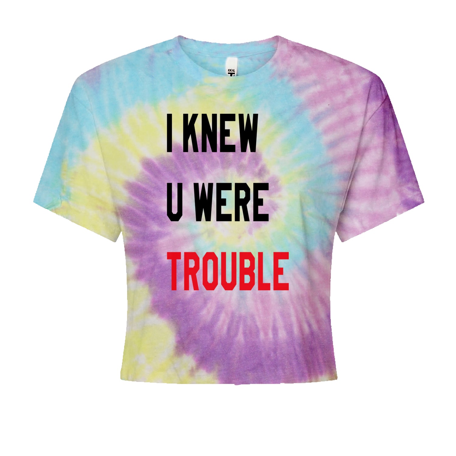 I Knew You Were Trouble New TTPD Era Cropped T-Shirt Jelly Bean