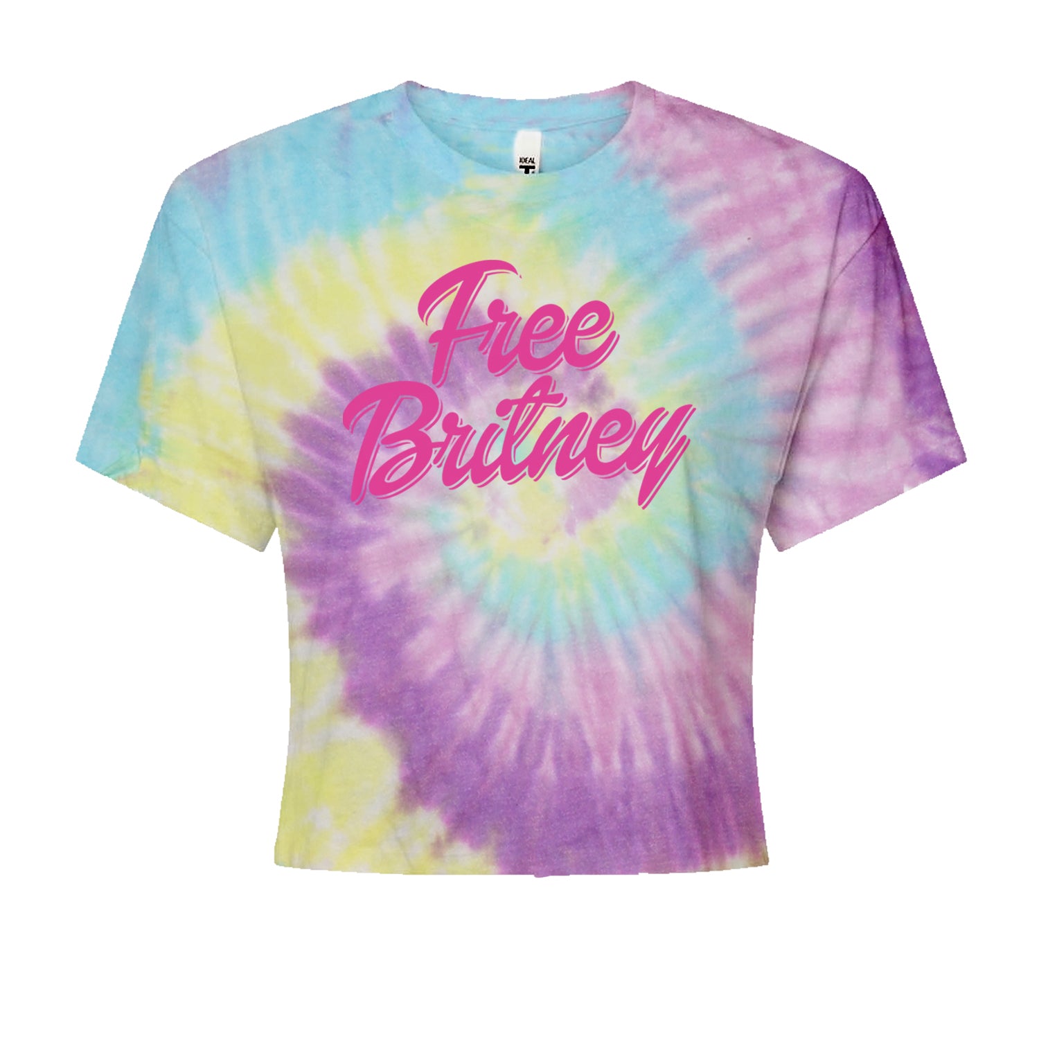 Pink Free Britney Cropped T-Shirt Jelly Bean