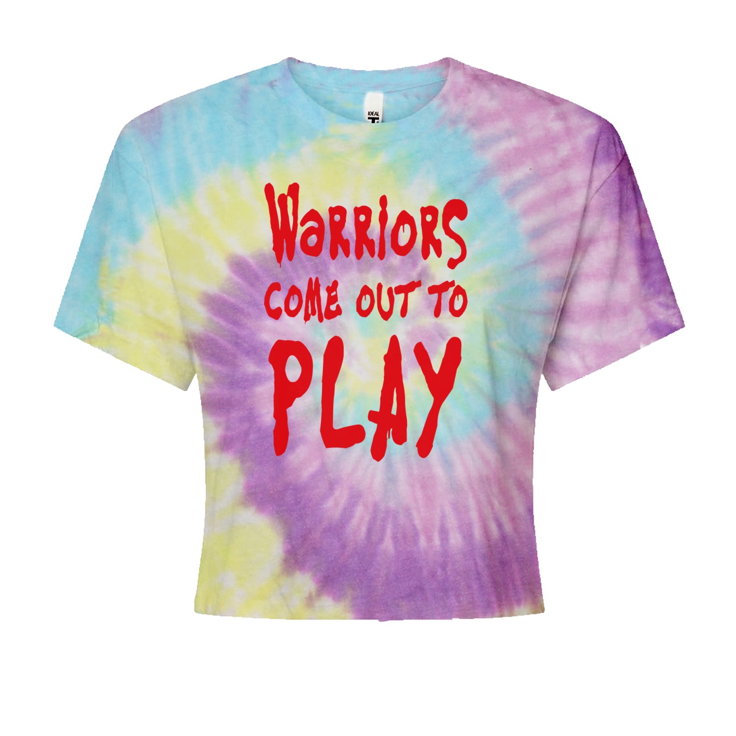 Warriors Come Out To Play  Cropped T-Shirt Jelly Bean