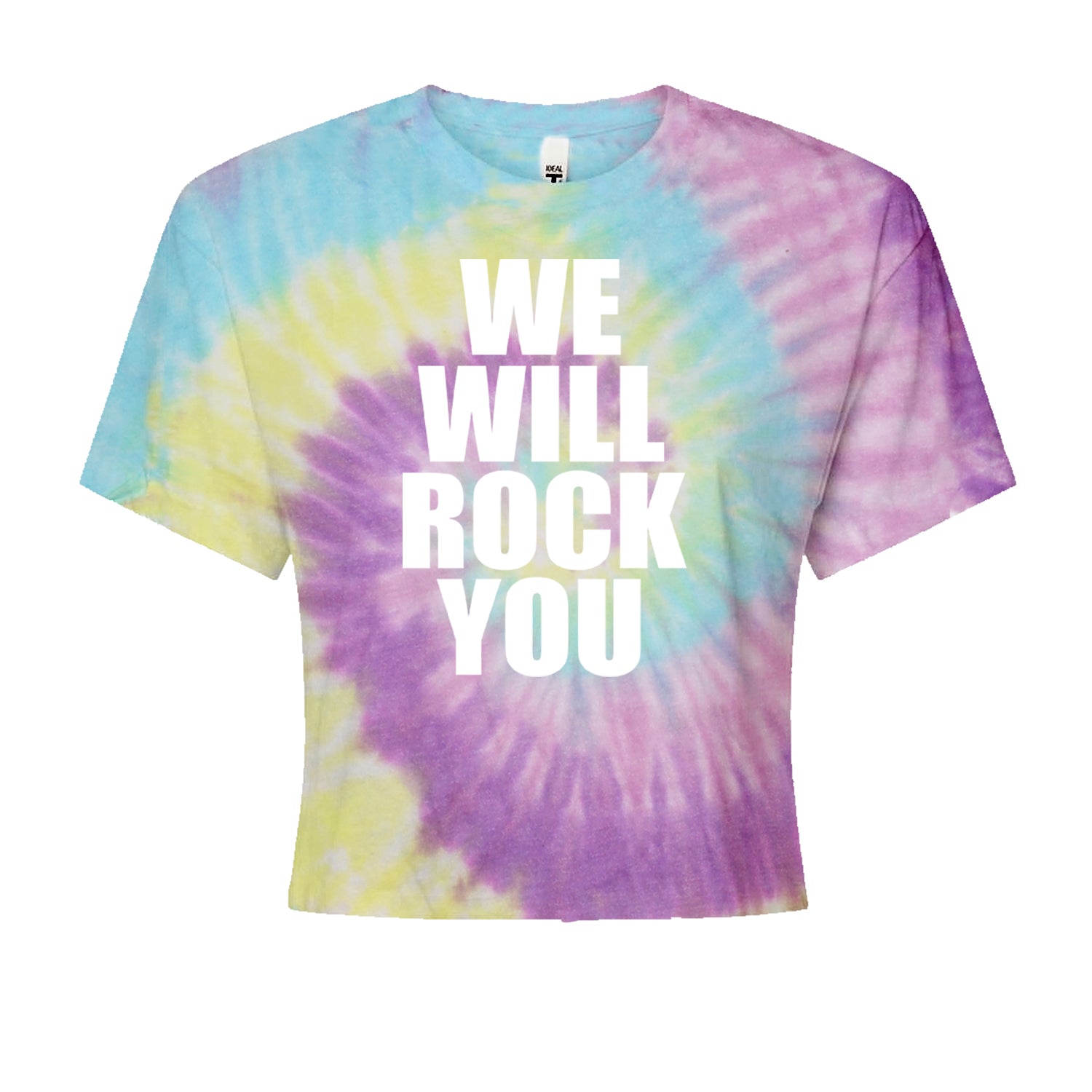 We Will Rock You Cropped T-Shirt Jelly Bean