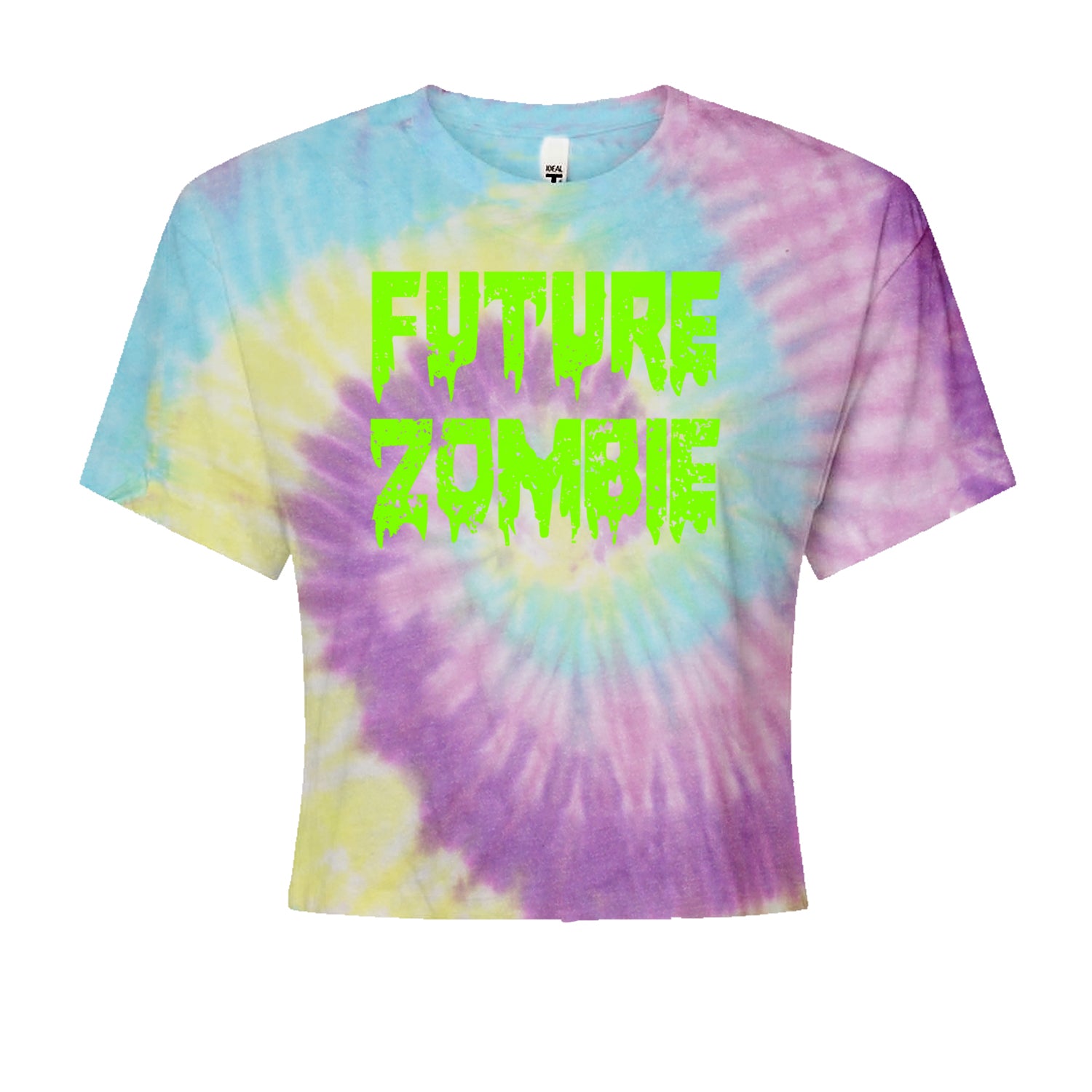 Future Zombie Horror Cropped T-Shirt Jelly Bean