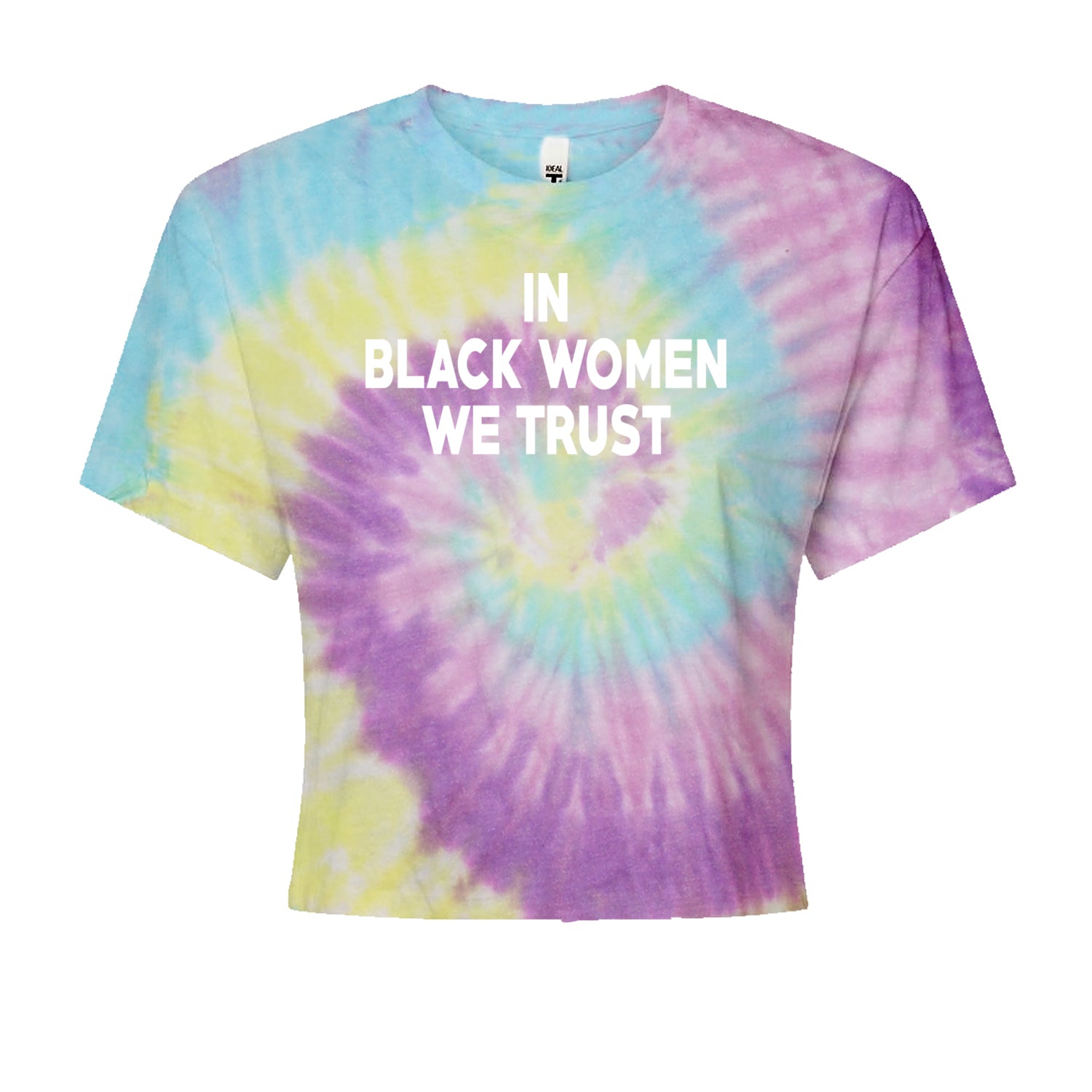 In Black Women We trust Cropped T-Shirt Jelly Bean