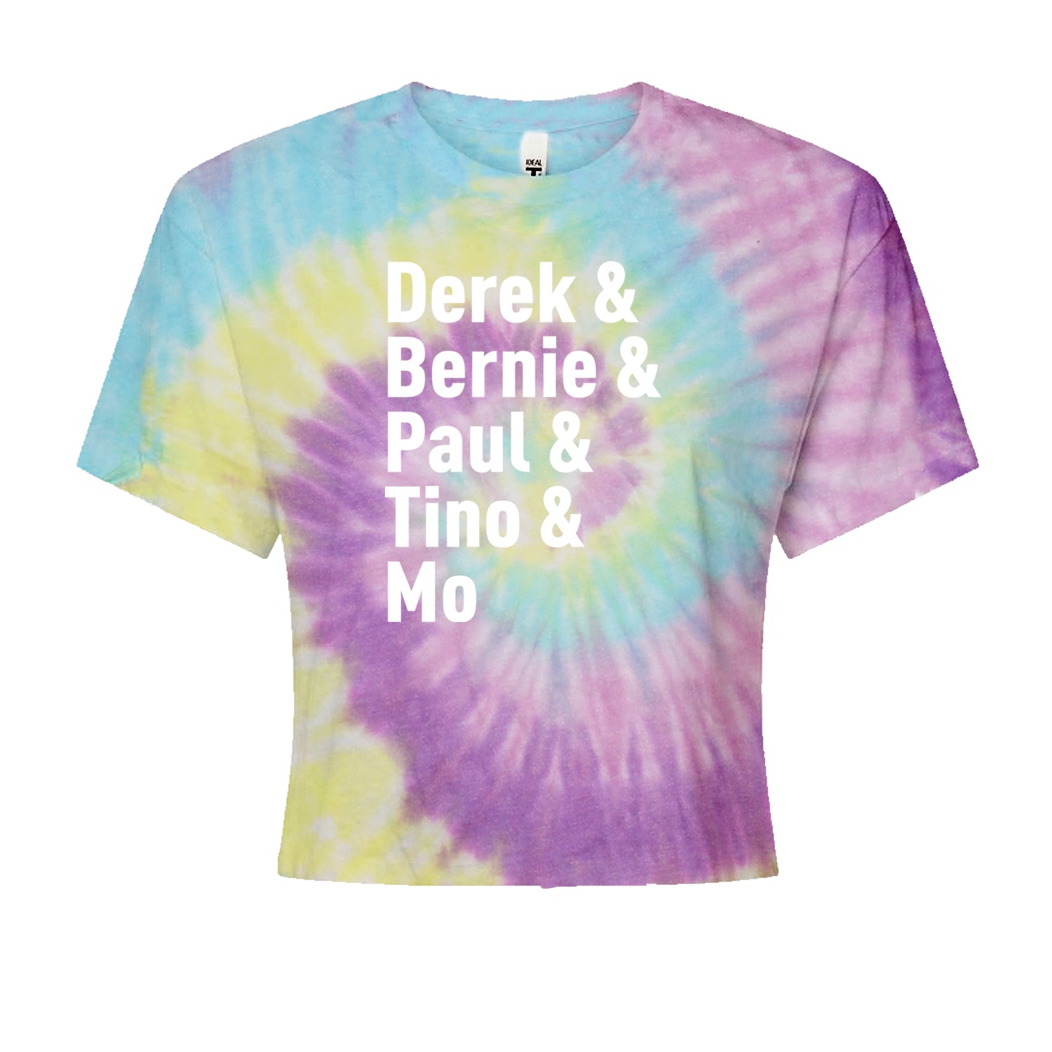 Derek & Bernie & Paul & Tino & Mo Cropped T-Shirt Jelly Bean