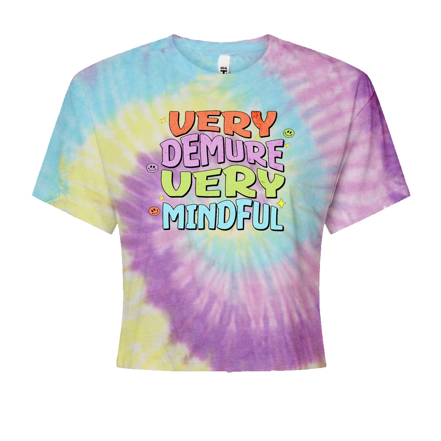 Very Demure, Very Mindful Cropped T-Shirt Jelly Bean