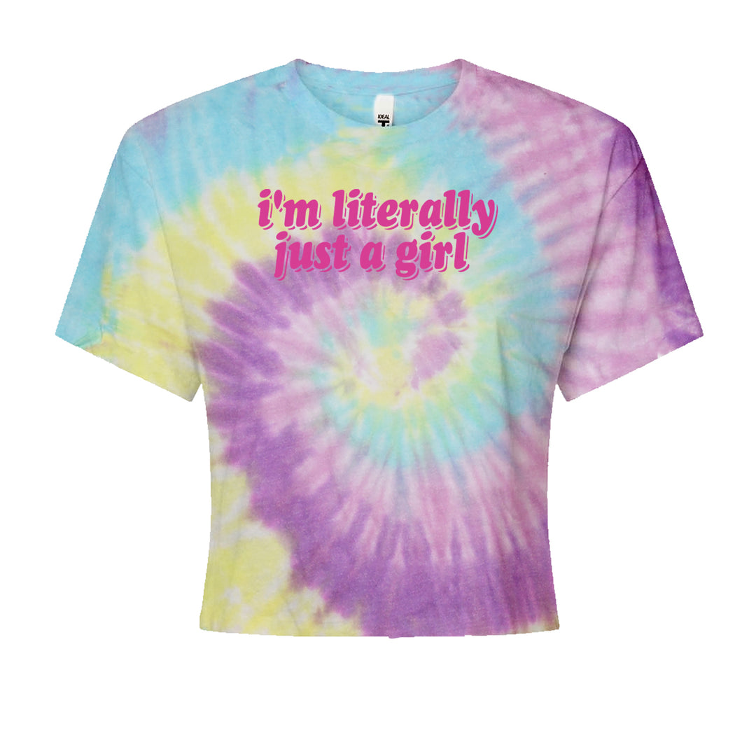I'm Literally Just A GirlCropped T-Shirt Jelly Bean