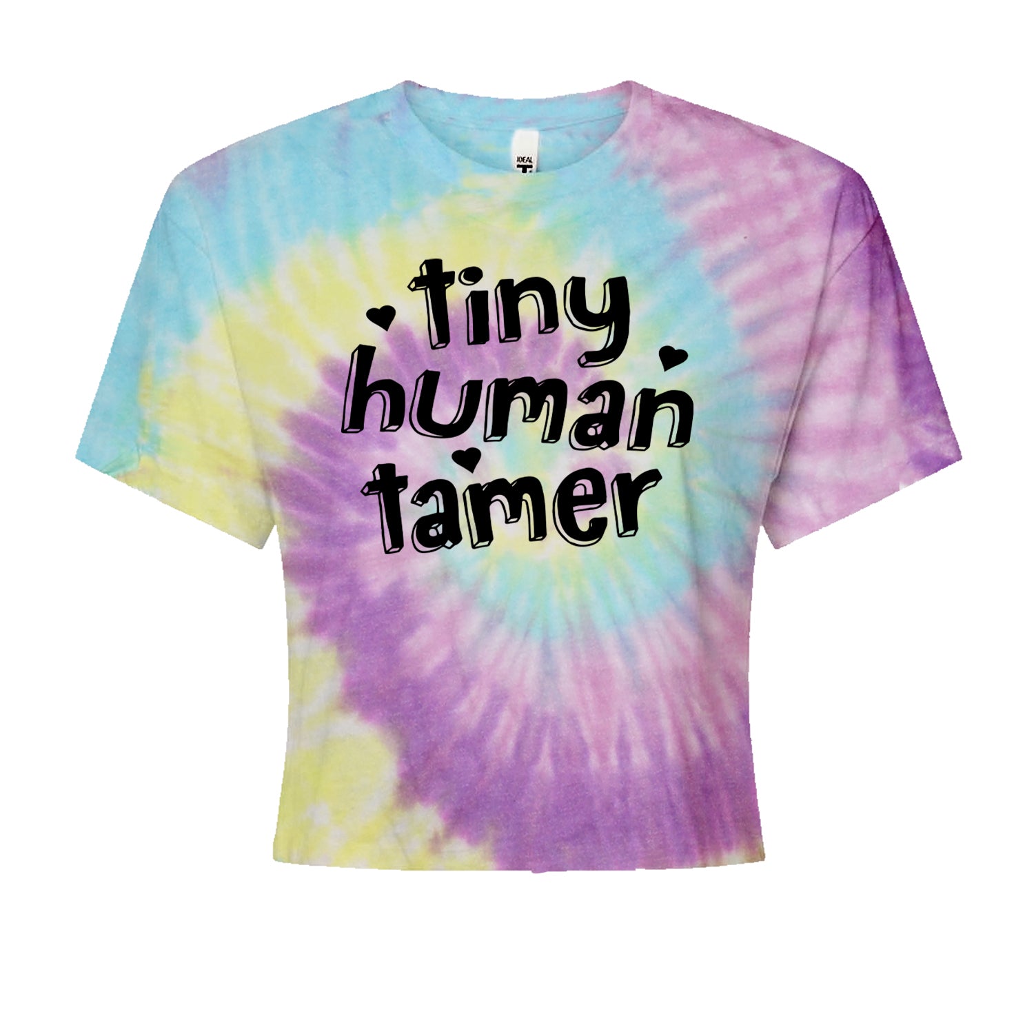 Tiny Human Tamer Teacher Cropped T-Shirt Jelly Bean