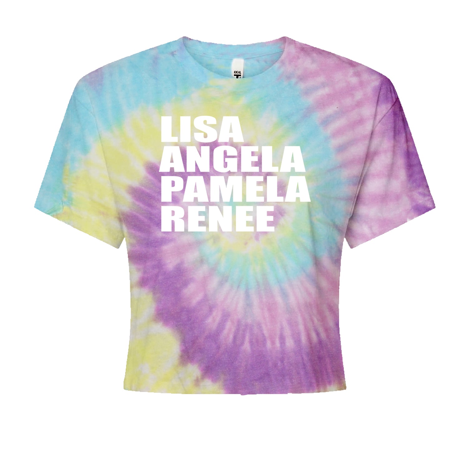 Lisa Angela Pamela Renee Around The Way Girl Cropped T-Shirt Jelly Bean