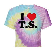 I Heart T.S. Concert Music Lover  Cropped T-Shirt Jelly Bean