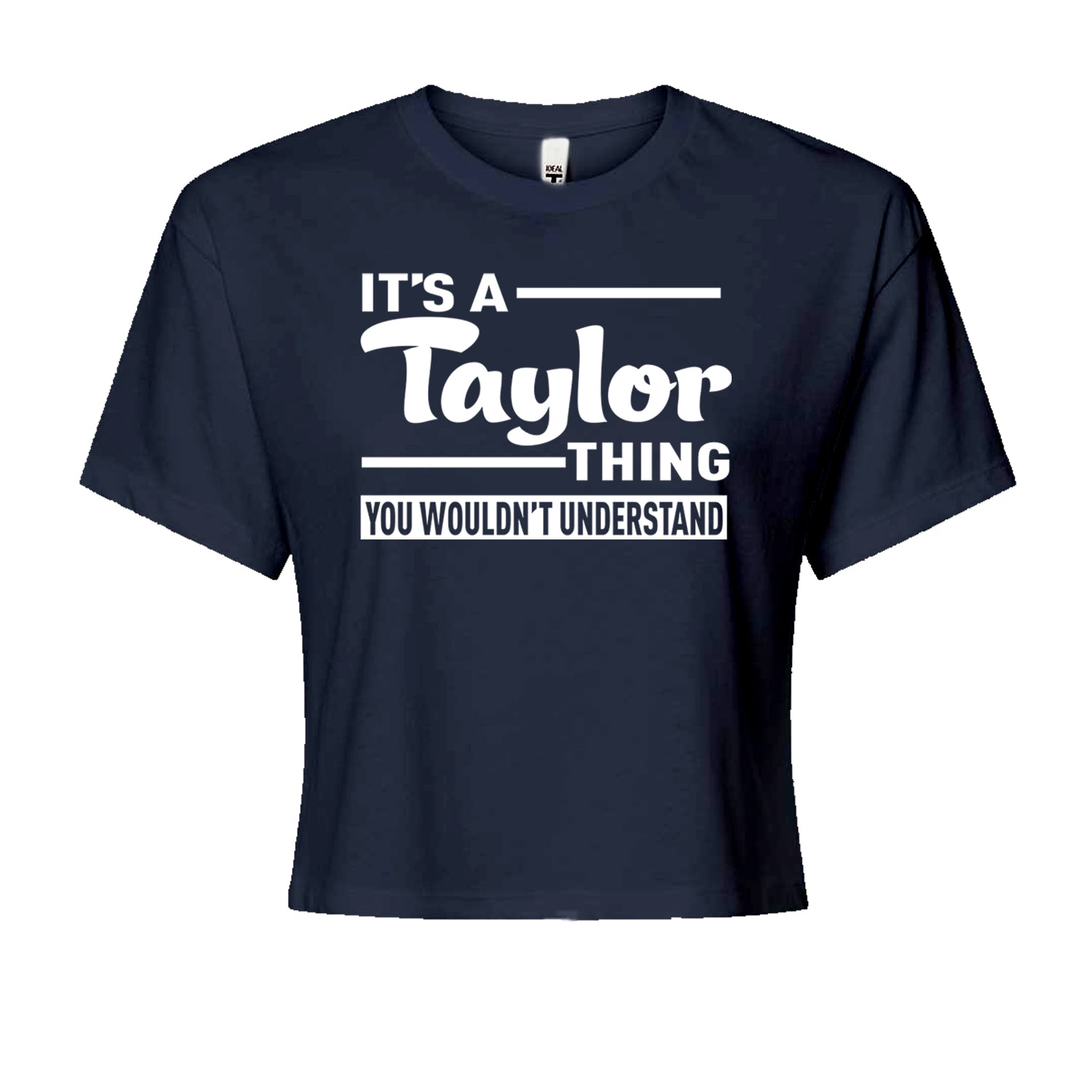 It's A Taylor Thing, You Wouldn't Understand TTPD Cropped T-Shirt Navy Blue