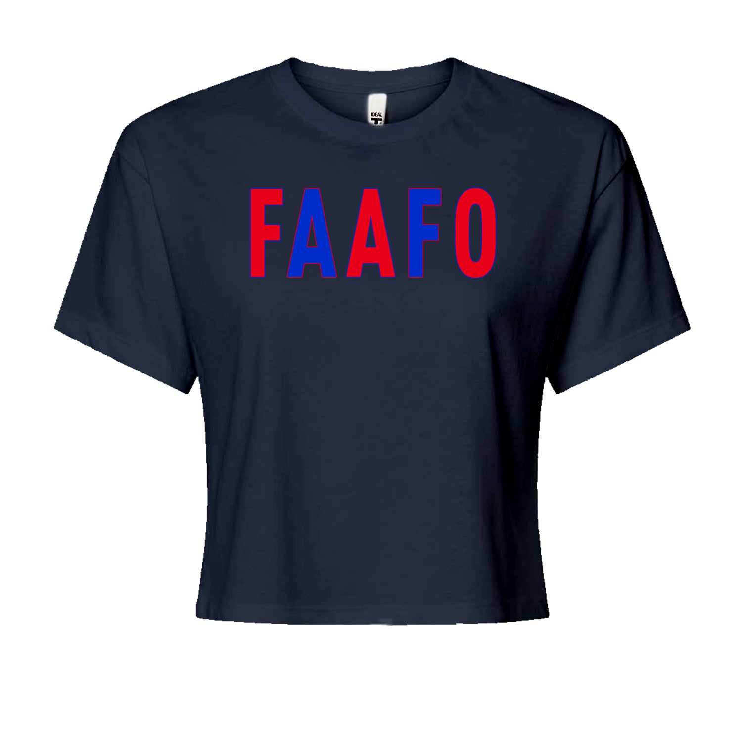 FAAFO Olympic Team USA Shirt Cropped T-Shirt Navy Blue