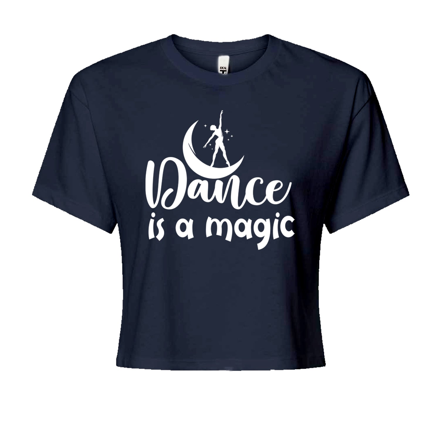 Dance Is Magic Cropped T-Shirt Navy Blue