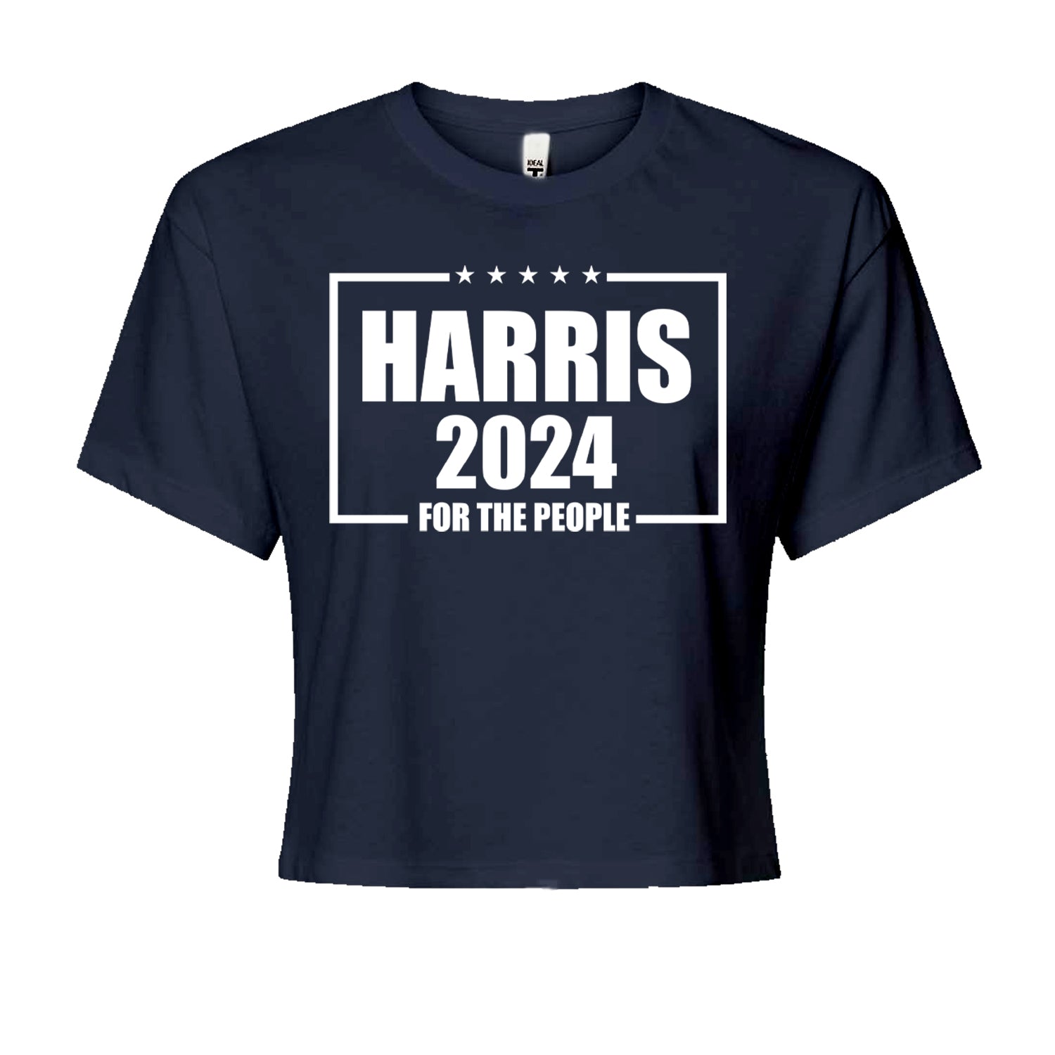 Harris 2024 - Vote For Kamala For President Cropped T-Shirt Navy Blue