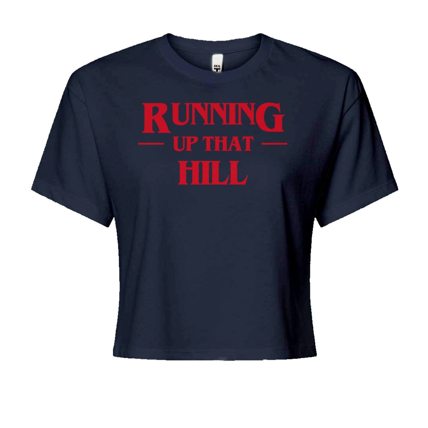 Running Up That HillCropped T-Shirt Navy Blue