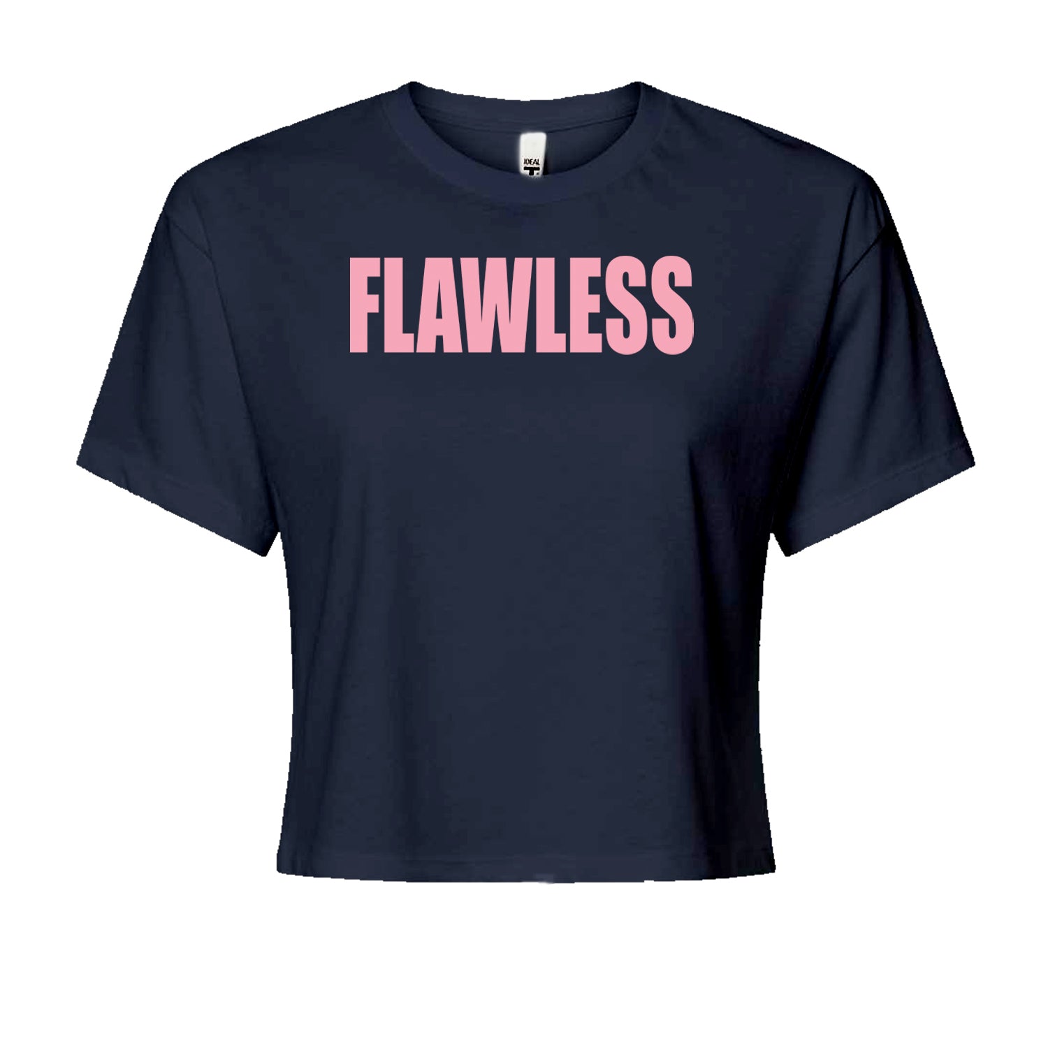 Flawless Renaissance Cropped T-Shirt Navy Blue