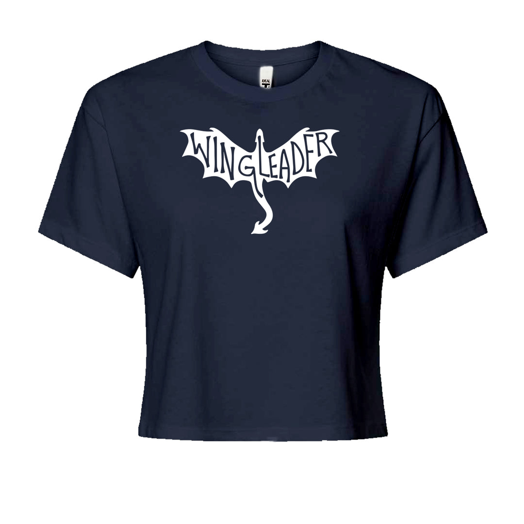 Wingleader Basgiath War College Cropped T-Shirt Navy Blue