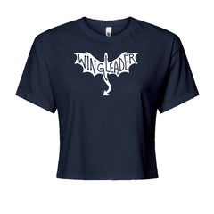 Wingleader Basgiath War College Cropped T-Shirt Navy Blue