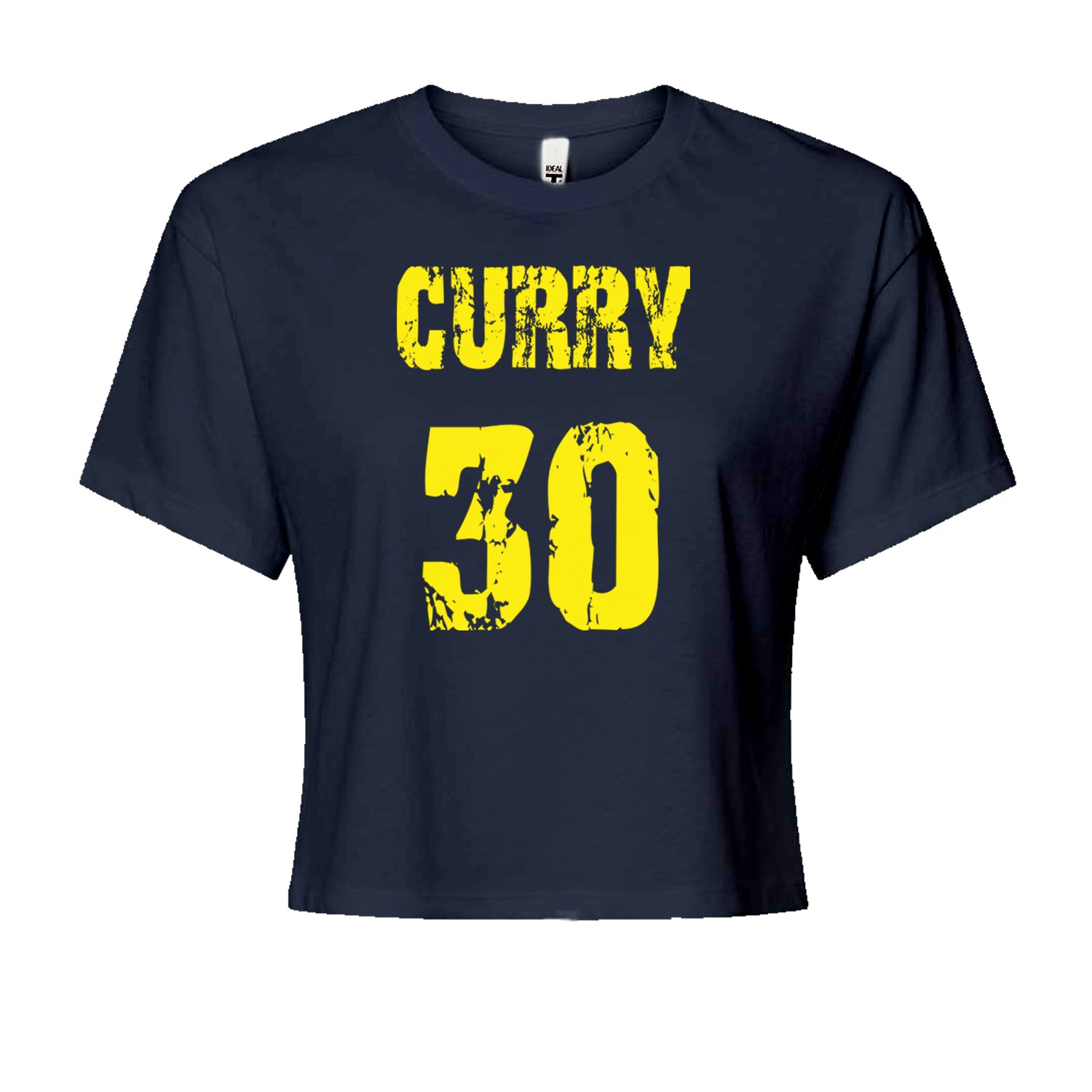 Curry #30 Cropped T-Shirt Navy Blue