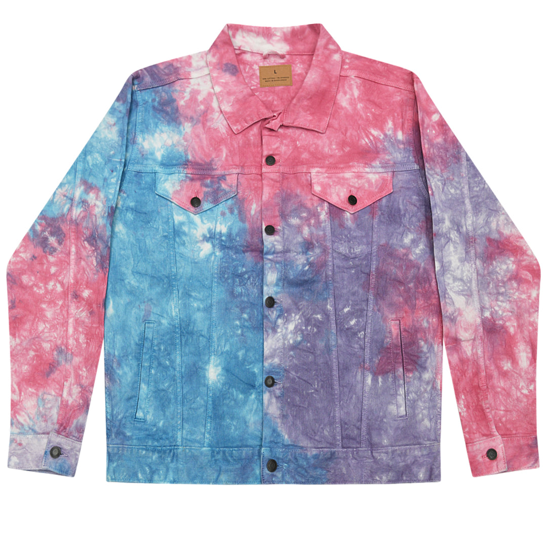 Swift 89 Birth Year Music Fan Lover Era Tie-Dye Denim Jacket