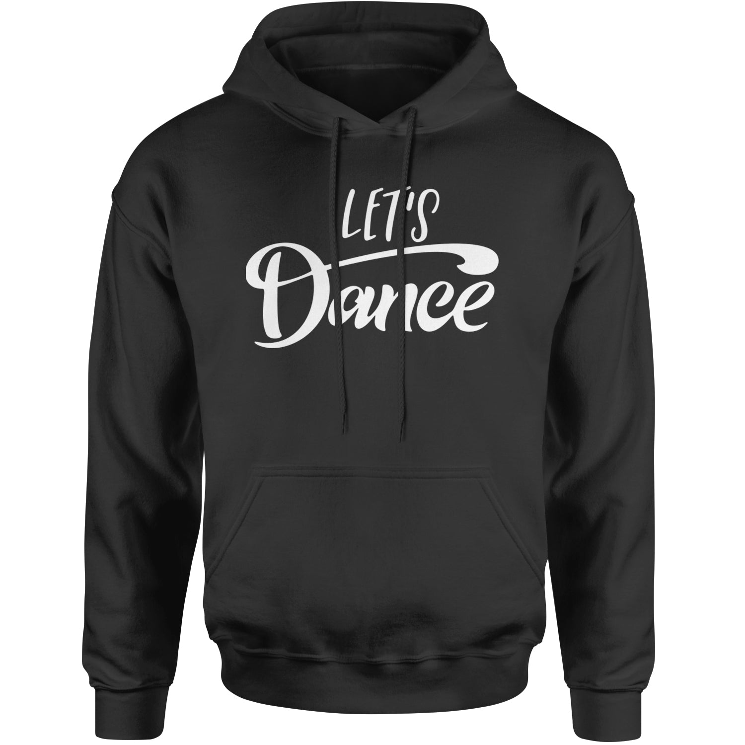 Let's Dance Adult Hoodie Sweatshirt Black