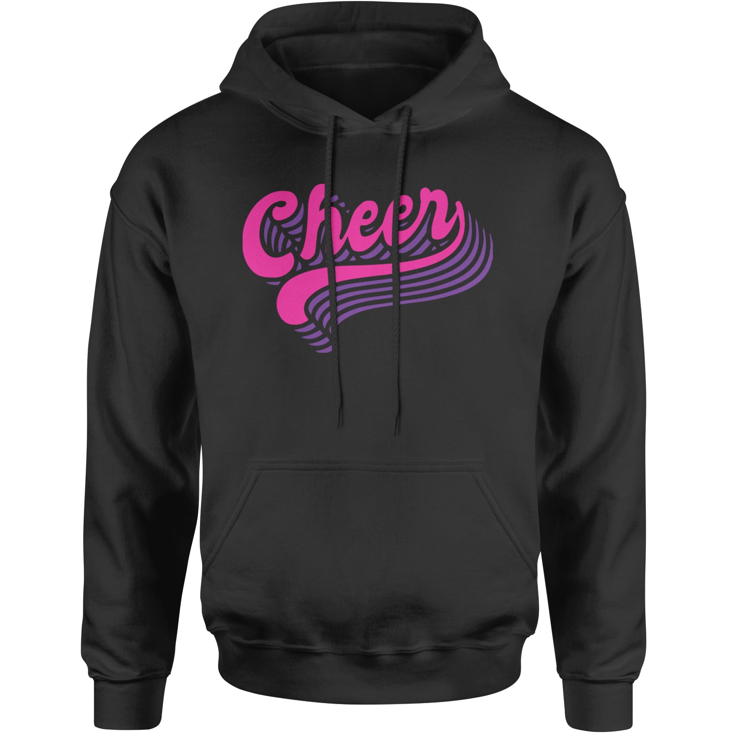 Cheer Pride Adult Hoodie Sweatshirt Black