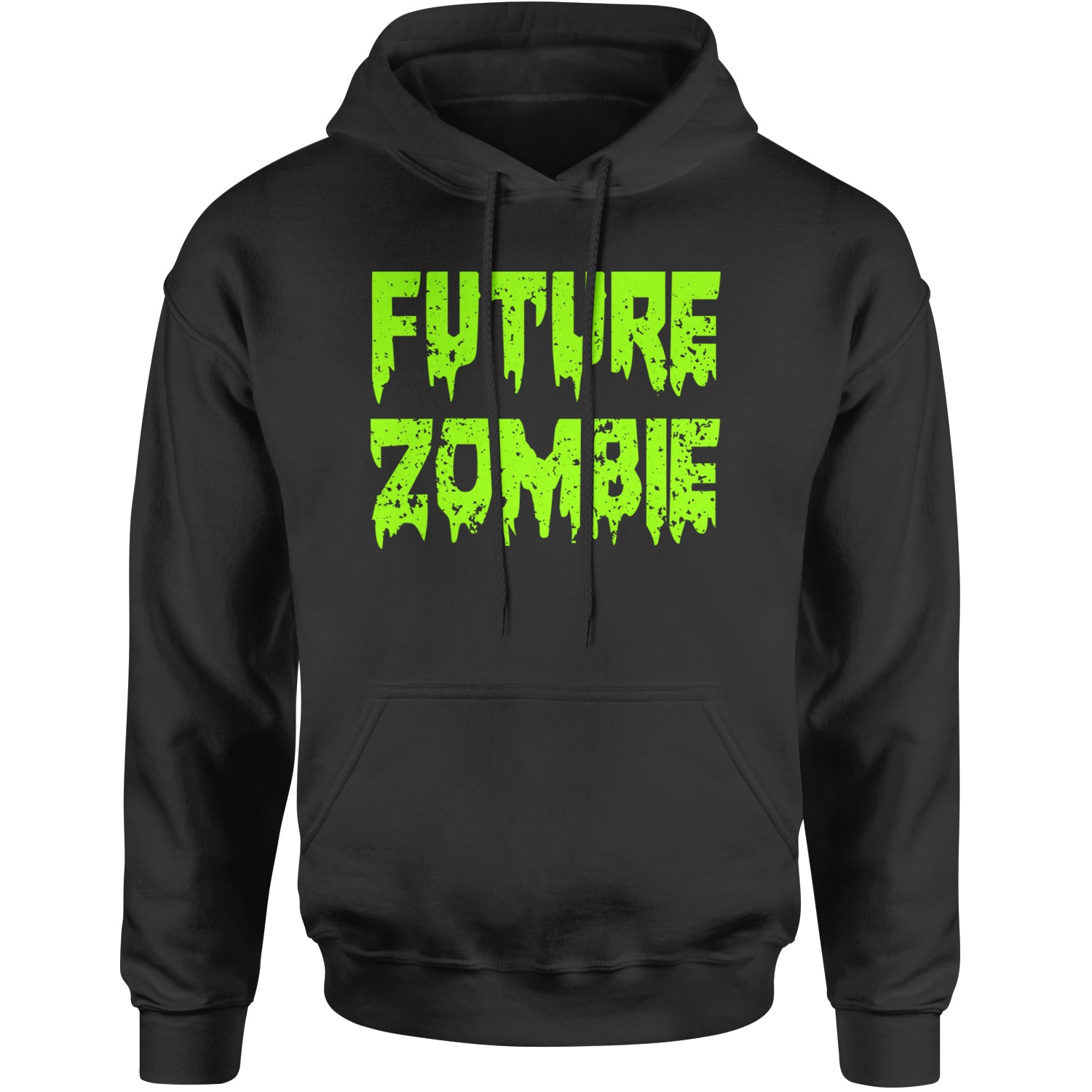 Future Zombie Horror Adult Hoodie Sweatshirt Black