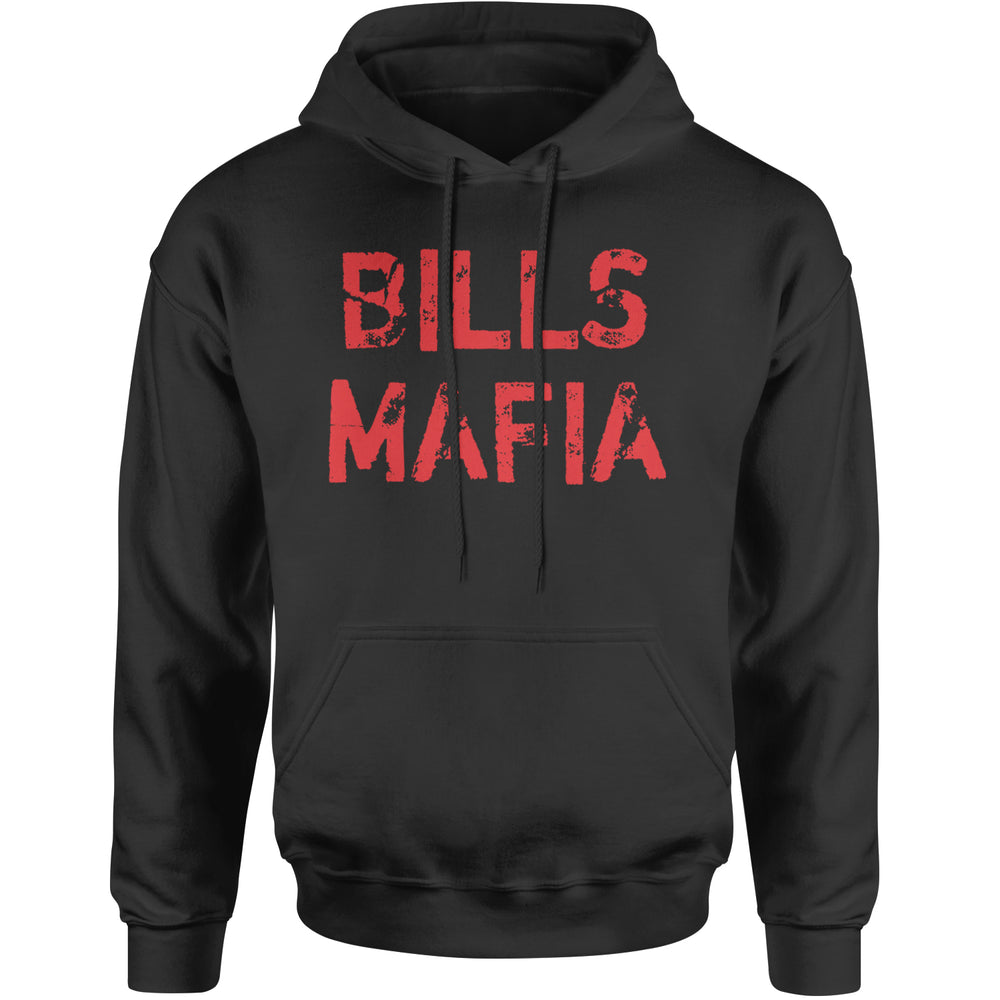 Distressed Bills Mafia Football Adult Hoodie Sweatshirt Black