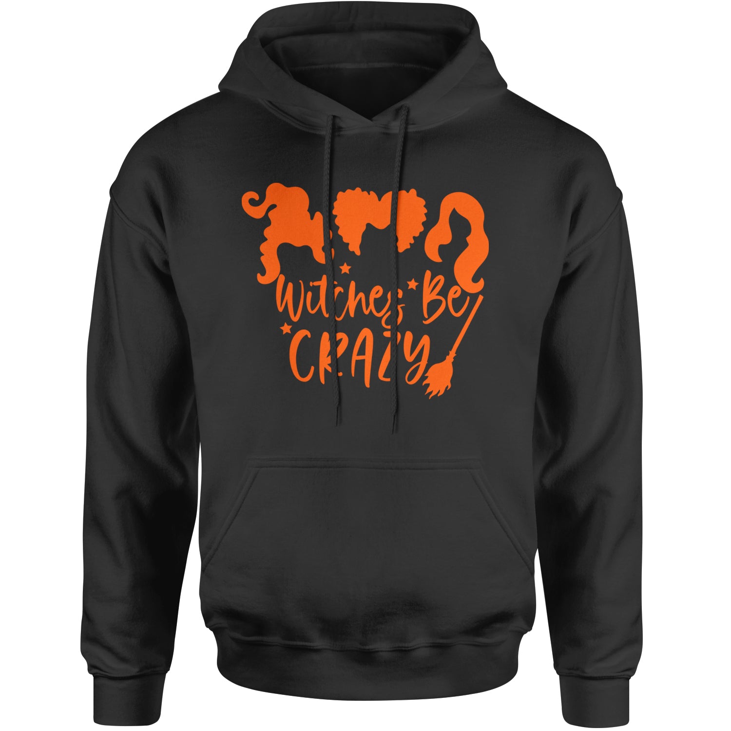 Witches Be Crazy Hocus Pocus Adult Hoodie Sweatshirt Black