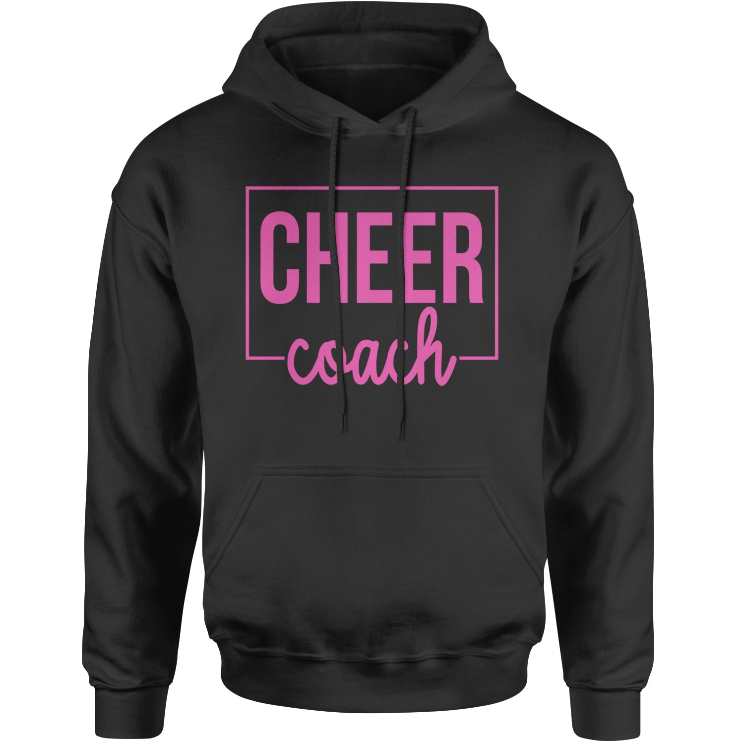 Cheer Coach Cheerleader Adult Hoodie Sweatshirt Black