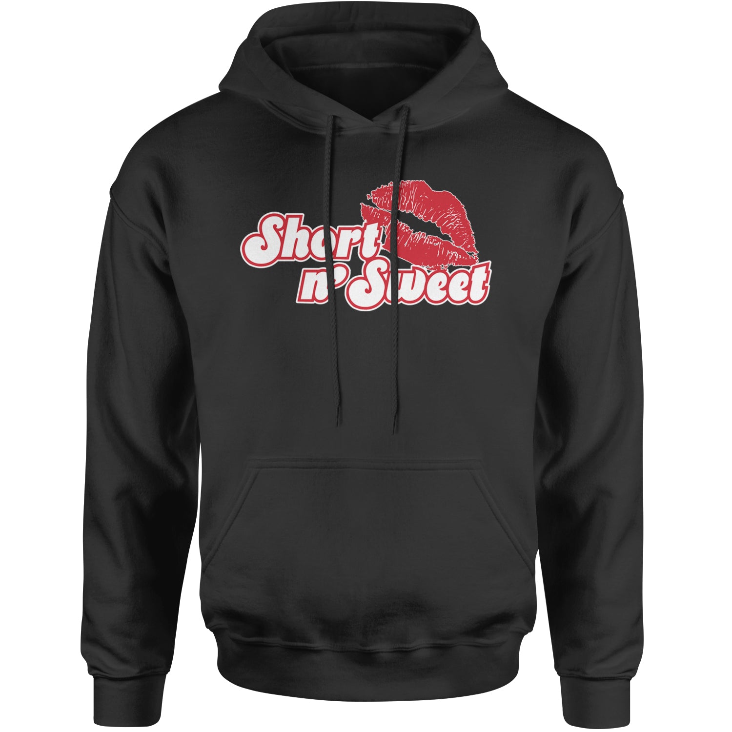 Short N' Sweet Red Lips Adult Hoodie Sweatshirt Jellybean