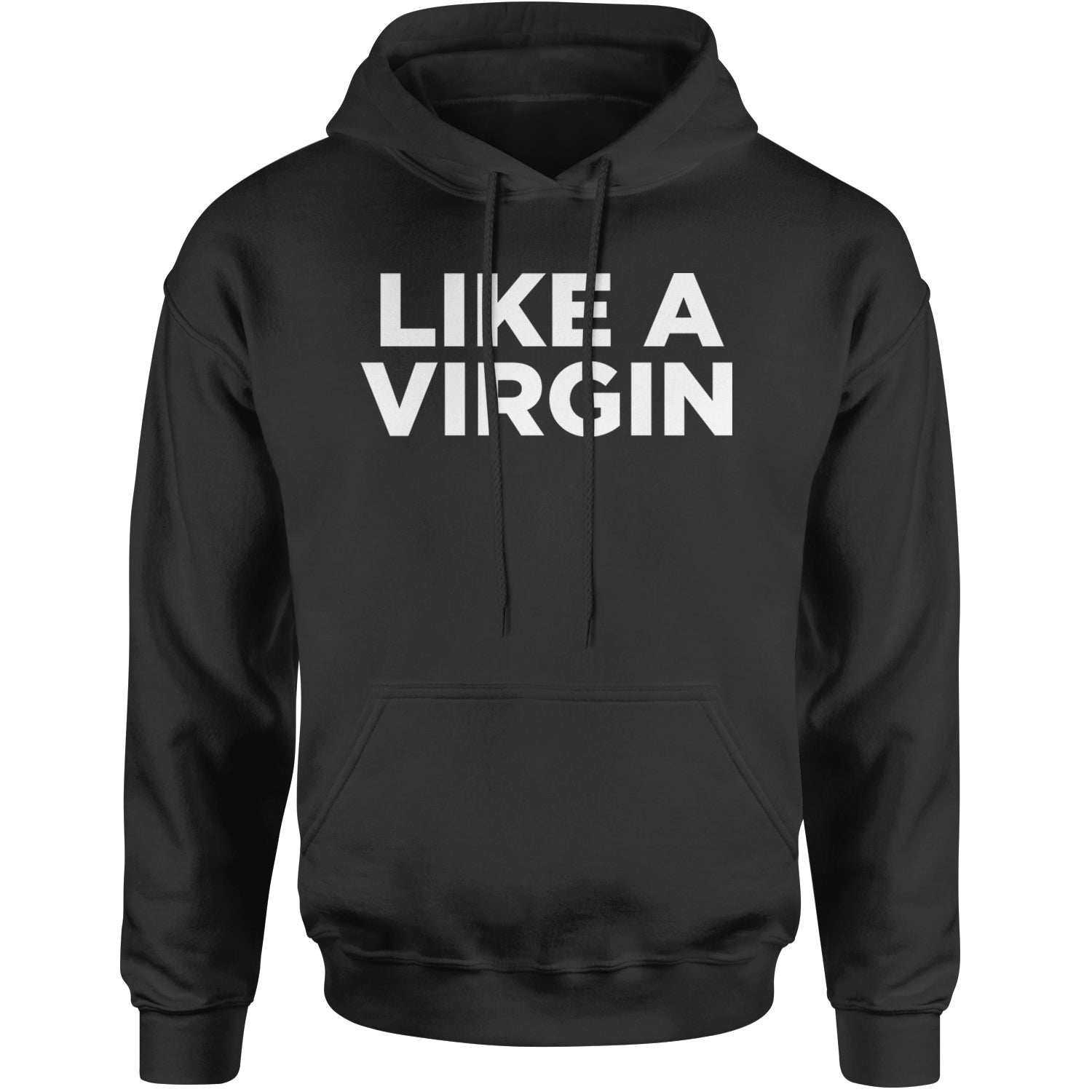 Like A Virgin Material Girl Celebration Adult Hoodie Sweatshirt Black