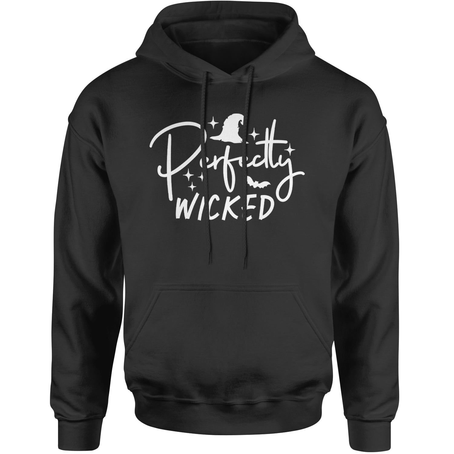 Perfectly Wicked Witchy Halloween Adult Hoodie Sweatshirt Black