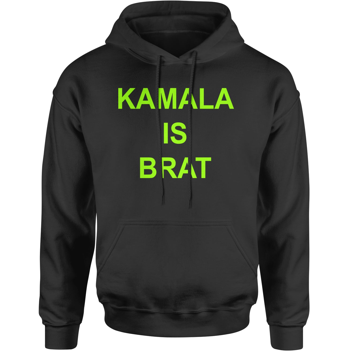 Kamala Is Brat - President Harris 2024 Adult Hoodie Sweatshirt Black