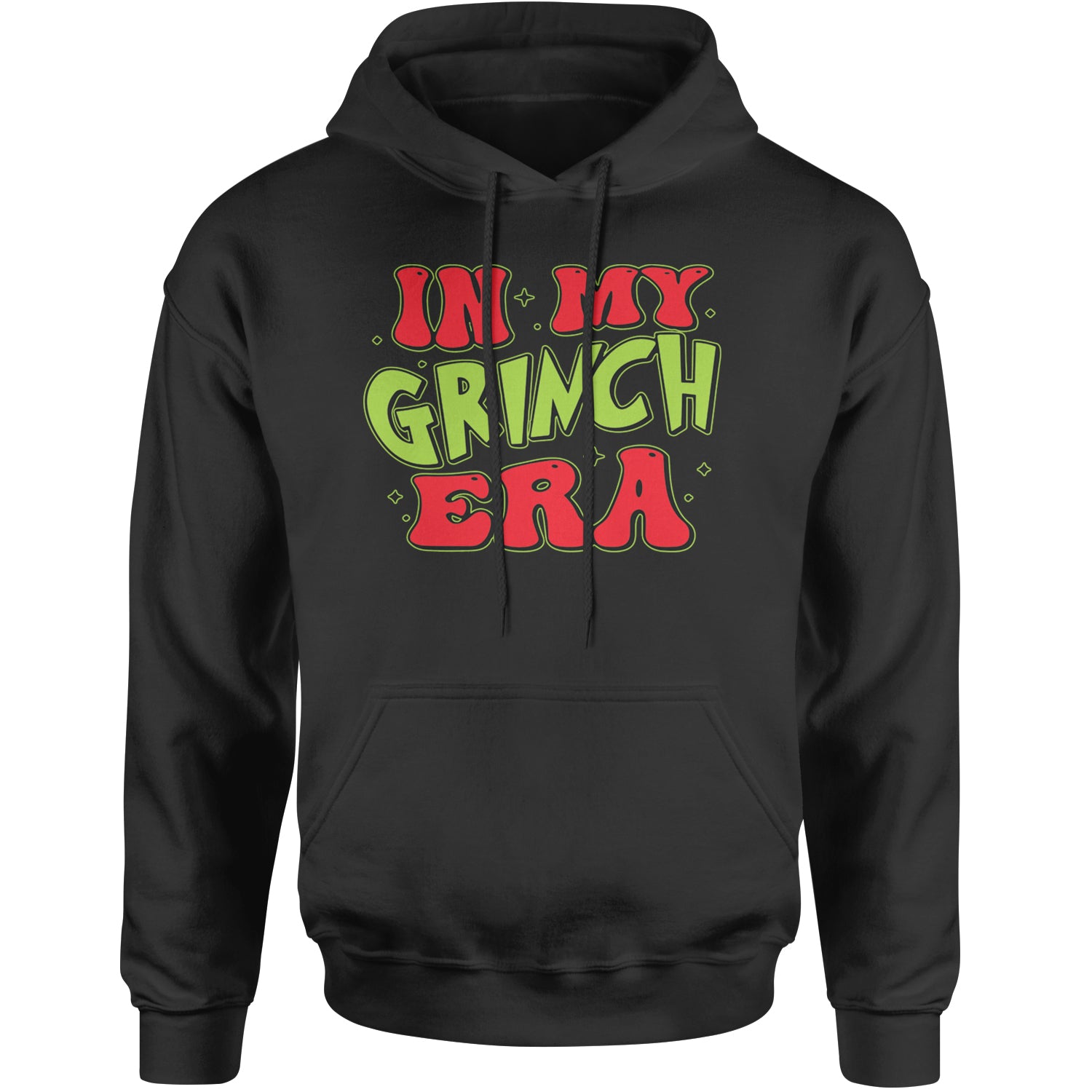 In My Gr-nch Era Jolly Merry Christmas Adult Hoodie Sweatshirt Black