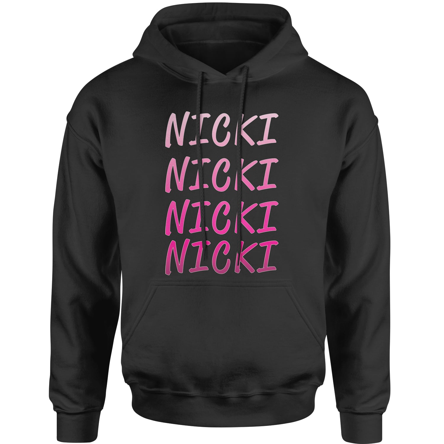 I Love Nicki Pink Printed Friday Music Adult Hoodie Sweatshirt