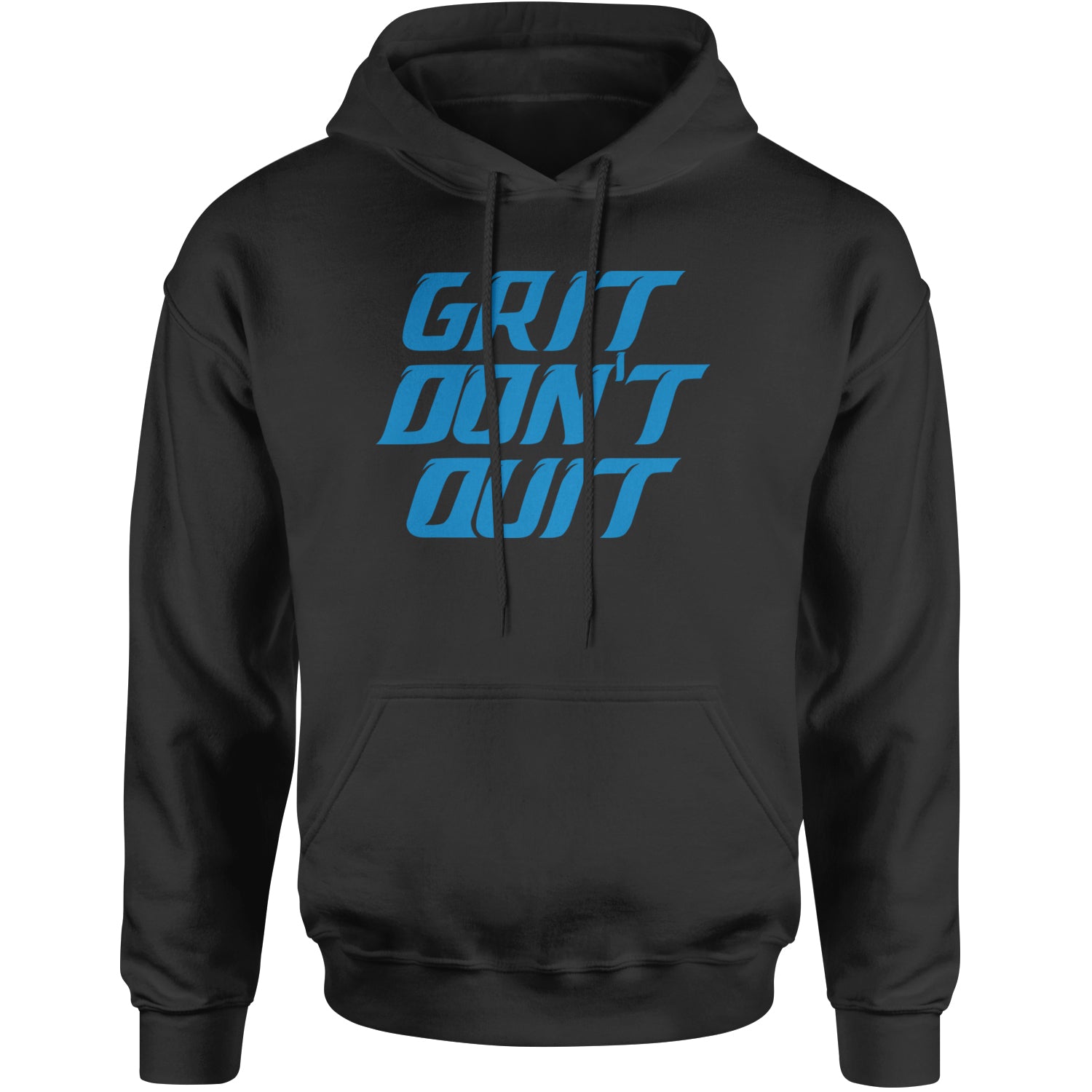 Grit Don't Quit Detroit Grit Adult Hoodie Sweatshirt Black