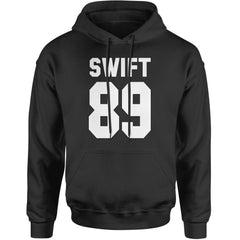 Swift 89 Birth Year Music Fan Era Poets Department Lover Adult Hoodie Sweatshirt Black