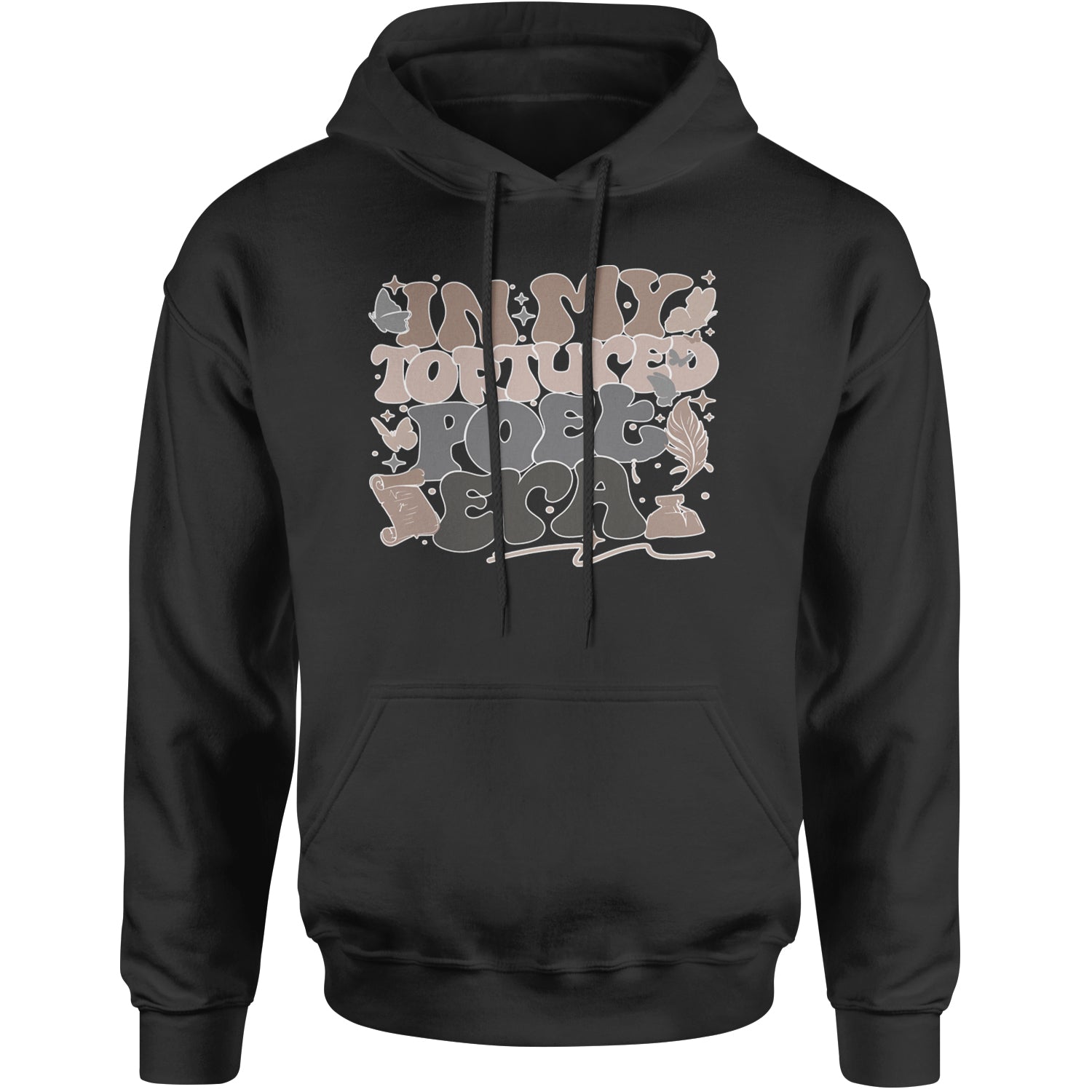 In My Tortured Poet Era TTPD Music Adult Hoodie Sweatshirt Charcoal Grey