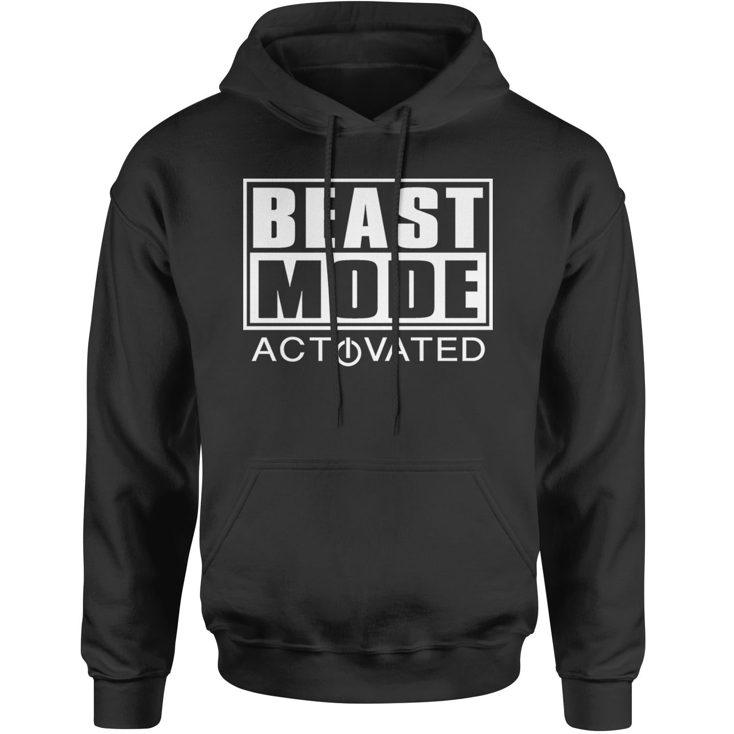 Activated Beast Mode Workout Gym Clothing Adult Hoodie Sweatshirt Black